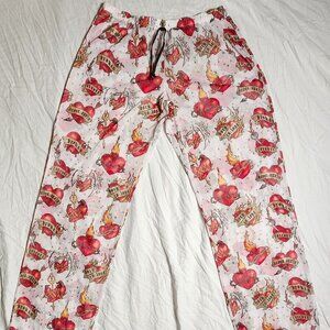 2000's Y2K Pants Women Gothic She Devil Born To Lose Made in USA Mesh